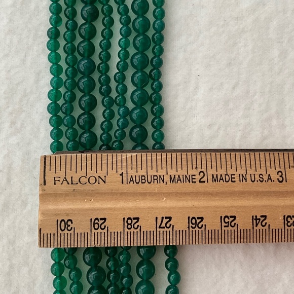 TIFFANY & CO. Vintage Green Onyx Multi-Strand Torsade Necklace - Picture 9 of 14